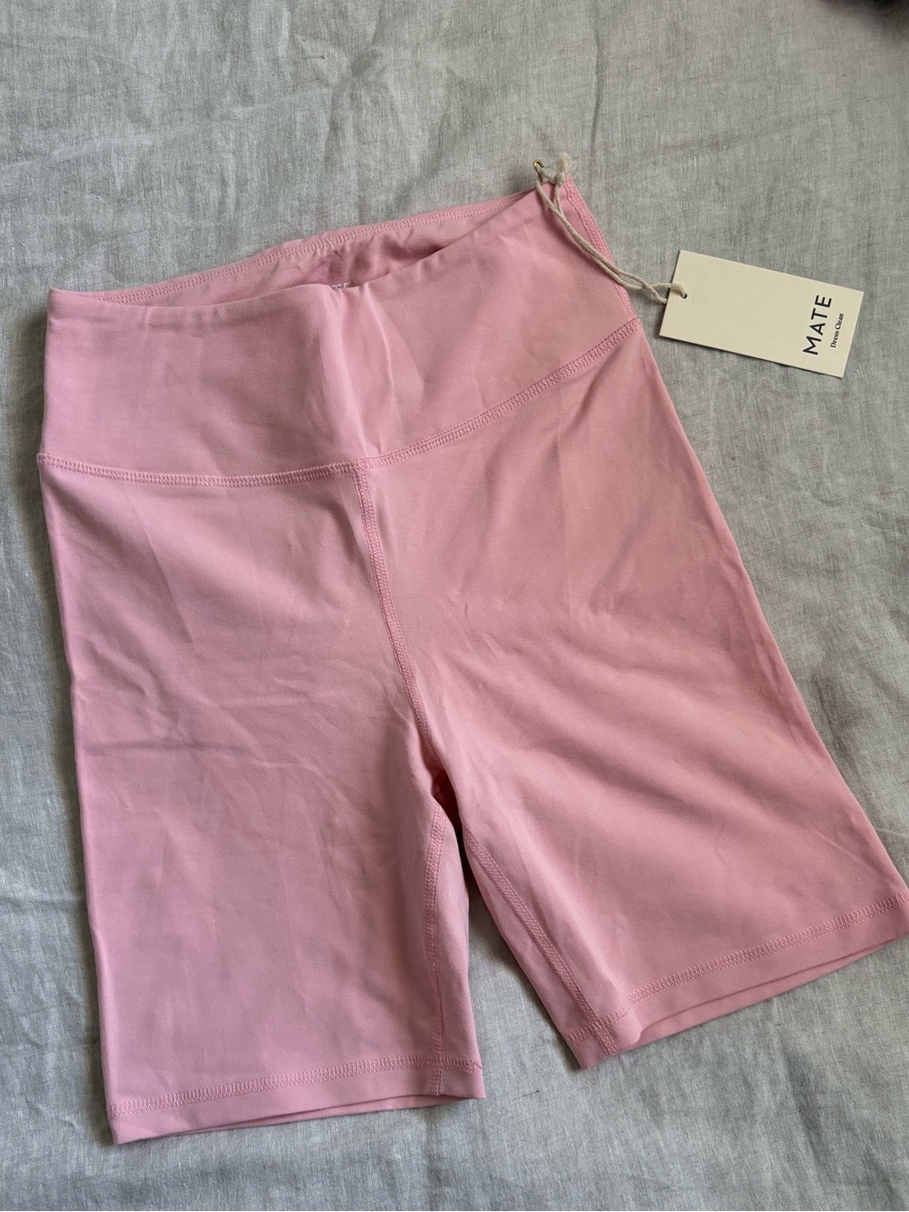 BNWT MATE the Label Blossom Pink 
Organic Cotton Bike Shorts